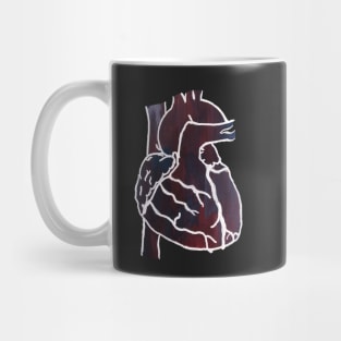 Gouached Heart Mug